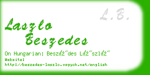 laszlo beszedes business card